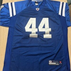 Reebok Blue Jersey with Number 44 and White Stripes